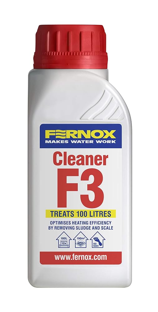 Fernox 62455 Super Concentrated F3 Cleaner 265ml, Treats up to 100 Litres