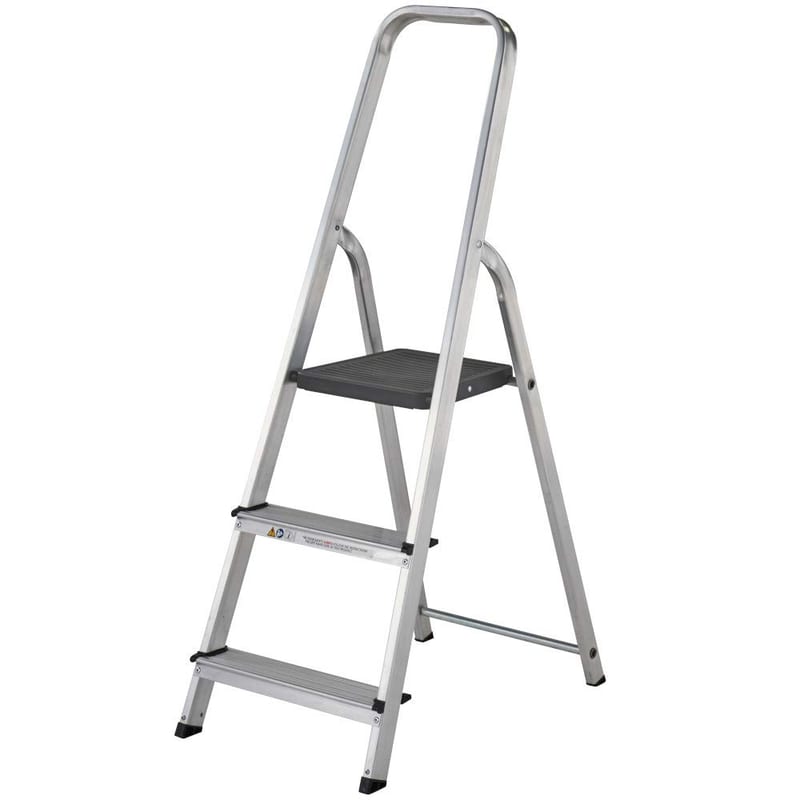 Werner 7400318 Stepladder 3 Tread High Handrail