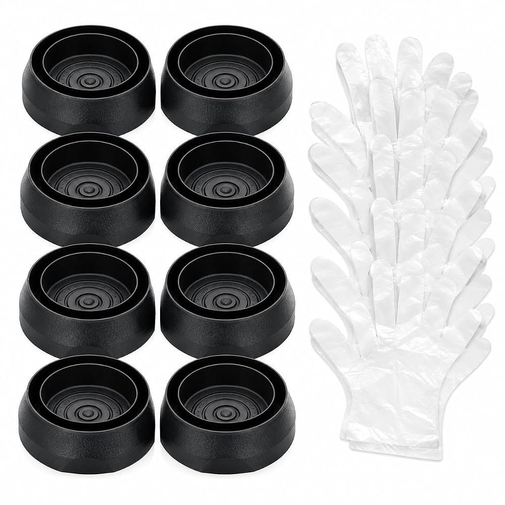 Katai - Bed Bug Trap Interceptors - 8 Pack Black Bedbug Detector Cups for Bed Legs, Sofa, Crib & Furniture, Chemical-Free Monitor, Includes Disposable Gloves