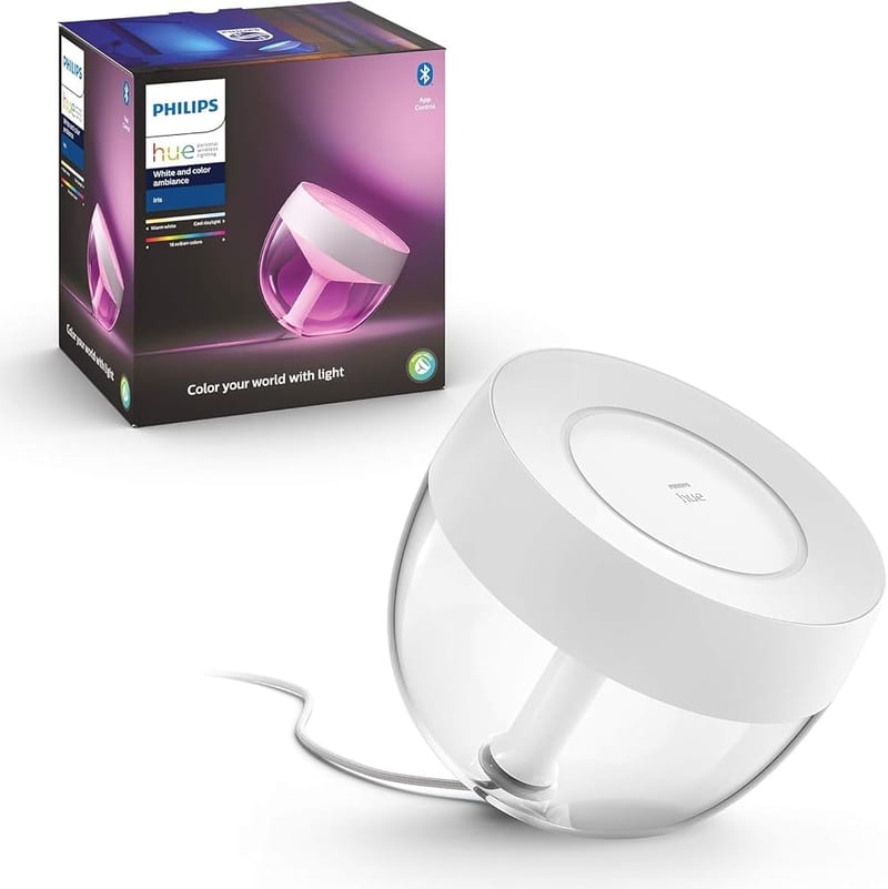 Philips Hue Iris White and Colour Ambiance Table Lamp Smart Light with Bluetooth, Works with Alexa, Google Assistant and Apple HomeKit