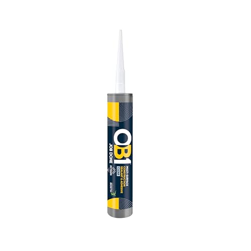 OB1 Clear Multi-Surface Construction Sealant & Adhesive, 290ml 2in1 formula