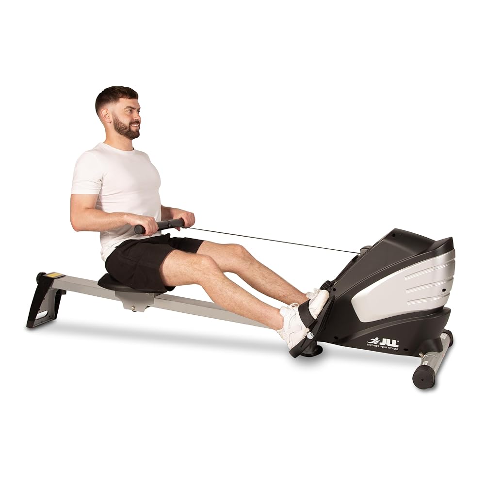 JLL R200 Home Rowing Machine, Adjustable Magnetic Resistance, Foldable Design
