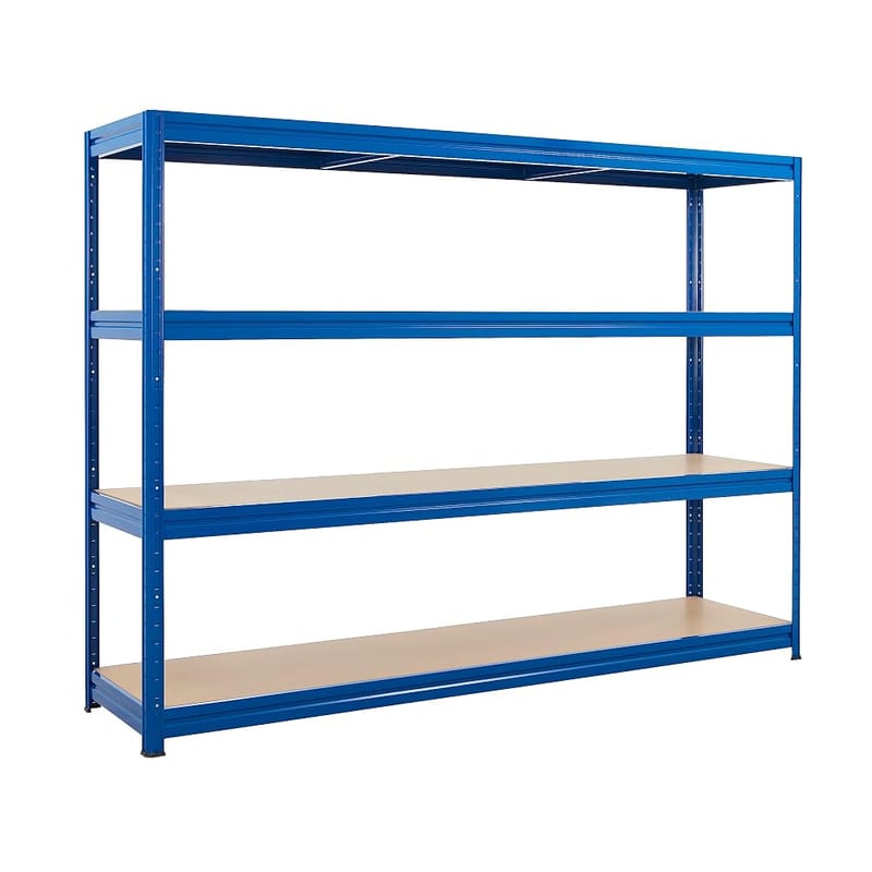 BiGDUG Heavy Duty Garage Shelving Unit - 450kg Per Shelf (1800kg Per Bay) - 177x240x60cm - 4 Tier Storage Shelves