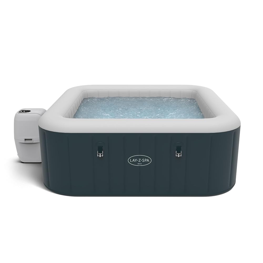 Lay-Z-Spa Ibiza Square Hot Tub, 4-6 Person, 140 AirJet Massage System
