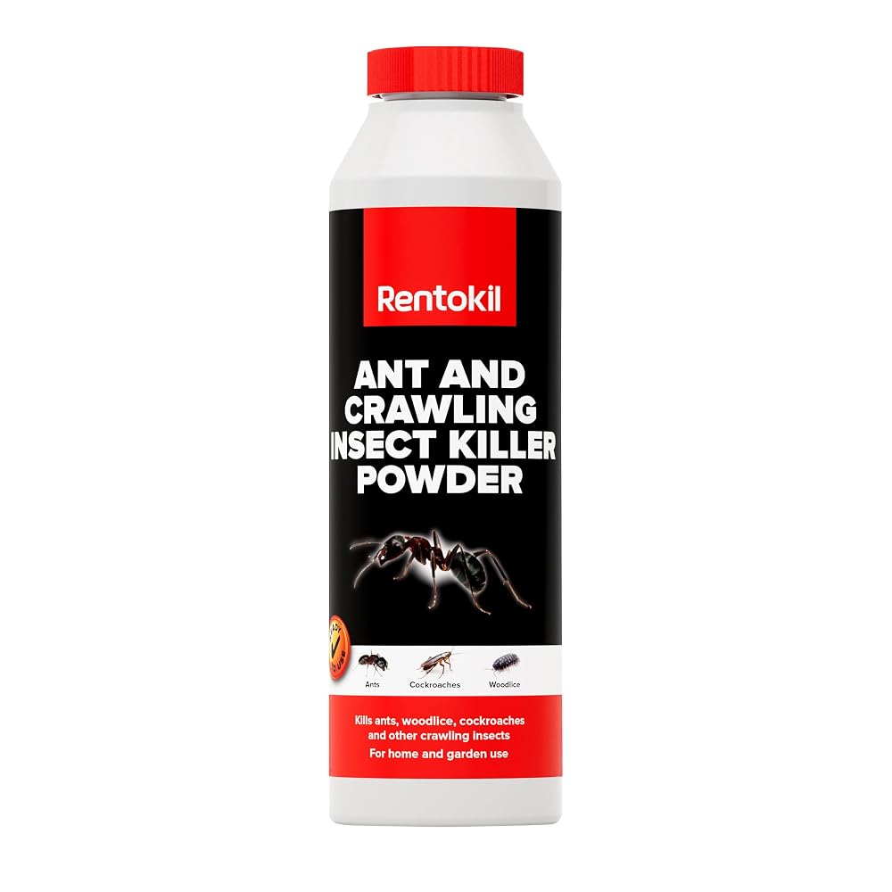 Rentokil Ant & Crawling Insect Killer Powder - Fast Acting Ready to Use Powder, Also Effective Against Cockroaches and Woodlice, 300g