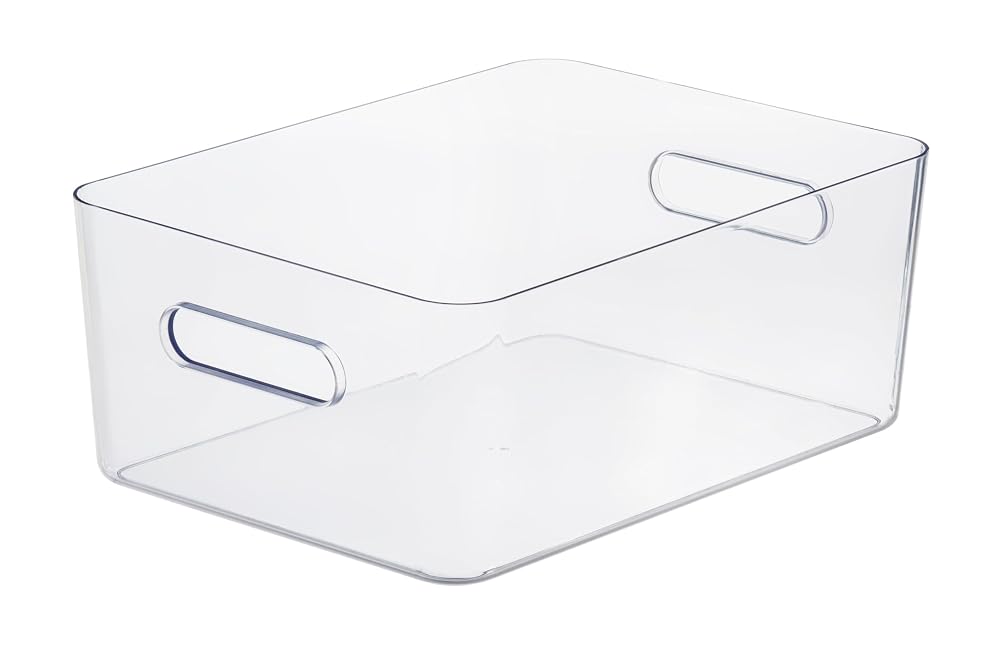 SmartStore Compact Clear Storage Box L, 15.4 Litre, Transparent