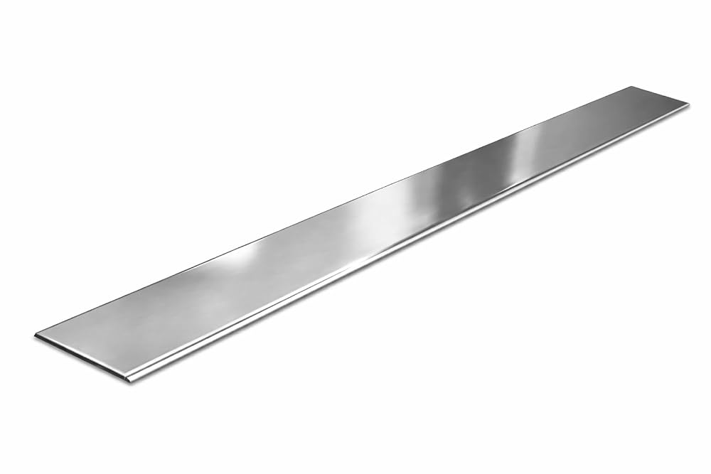 Chrome Finish Aluminium Motion Cover Strip Threshold Floor Edging, 900mm Flat Door Bar