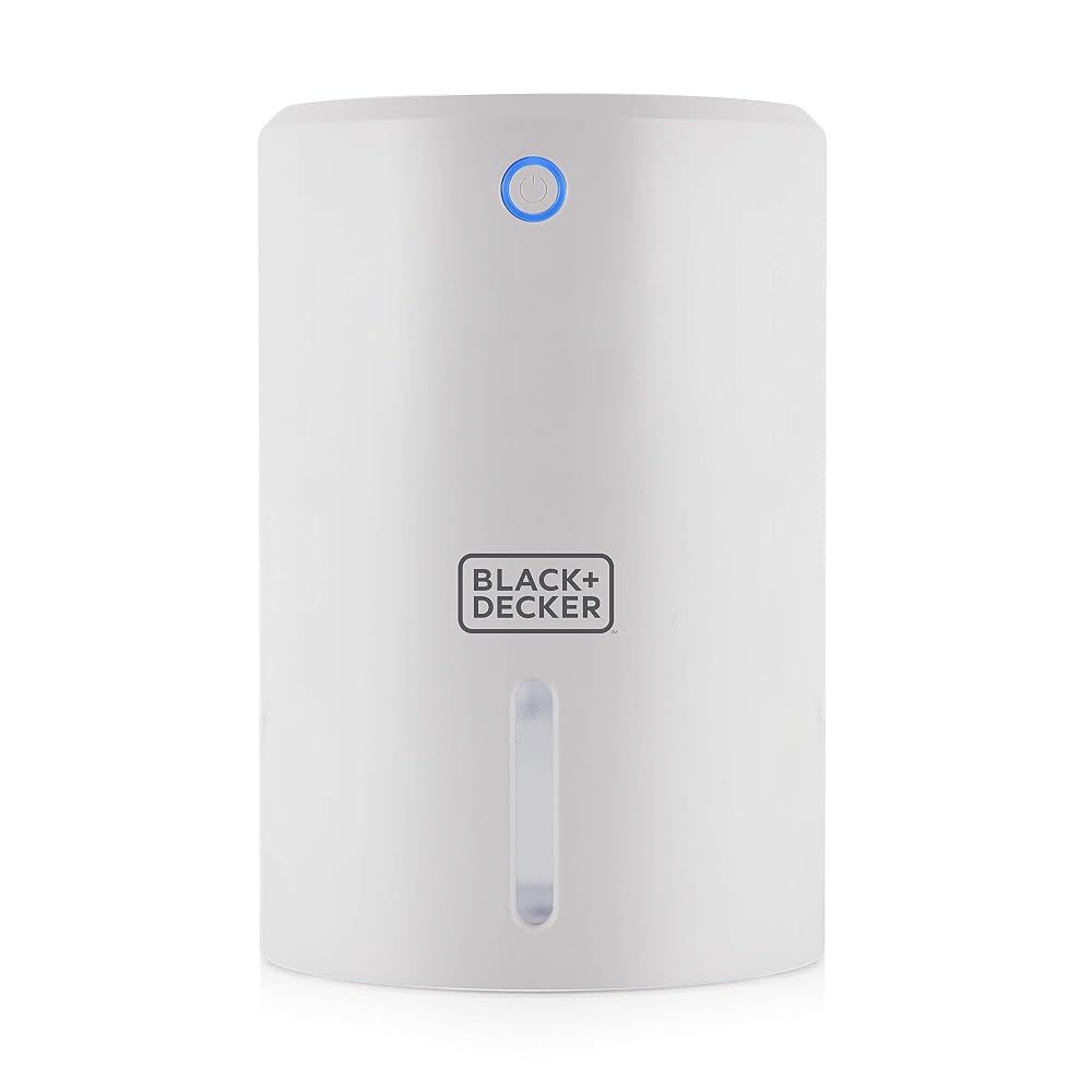 BLACK+DECKER 900ml Portable Mini Dehumidifier for Home, Kitchen, Bedroom & Caravan