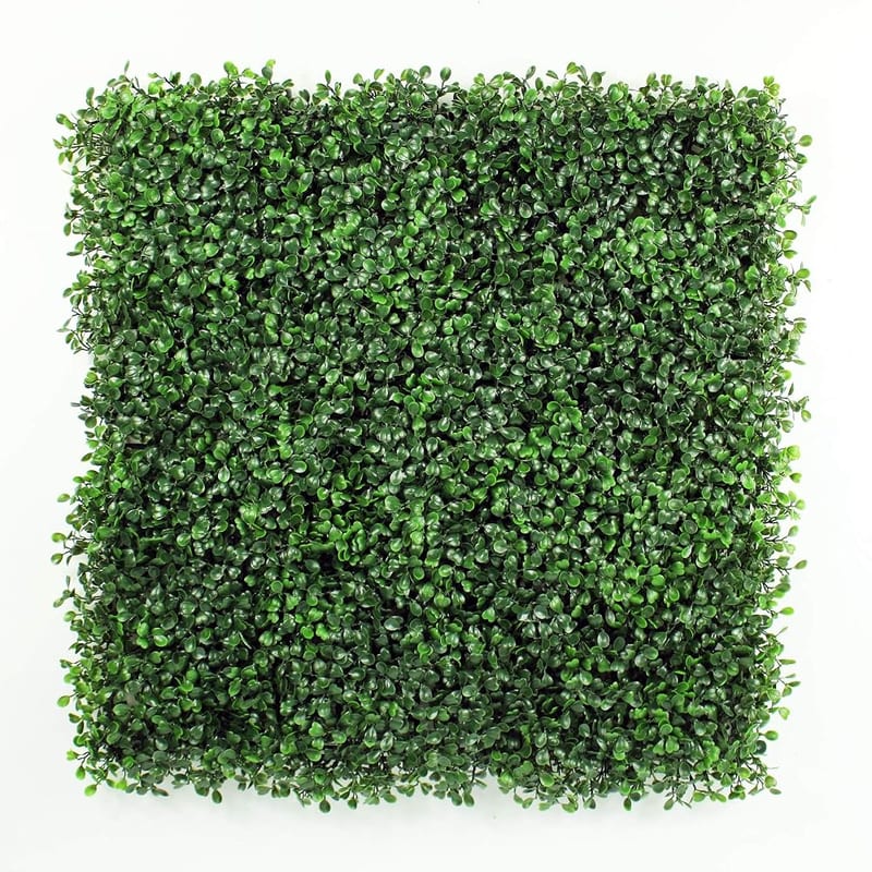 HYGRAD® Artificial Boxwood Topiary Green Artificial Grass Screen Fencing Hedge Panels UK, Dark Green