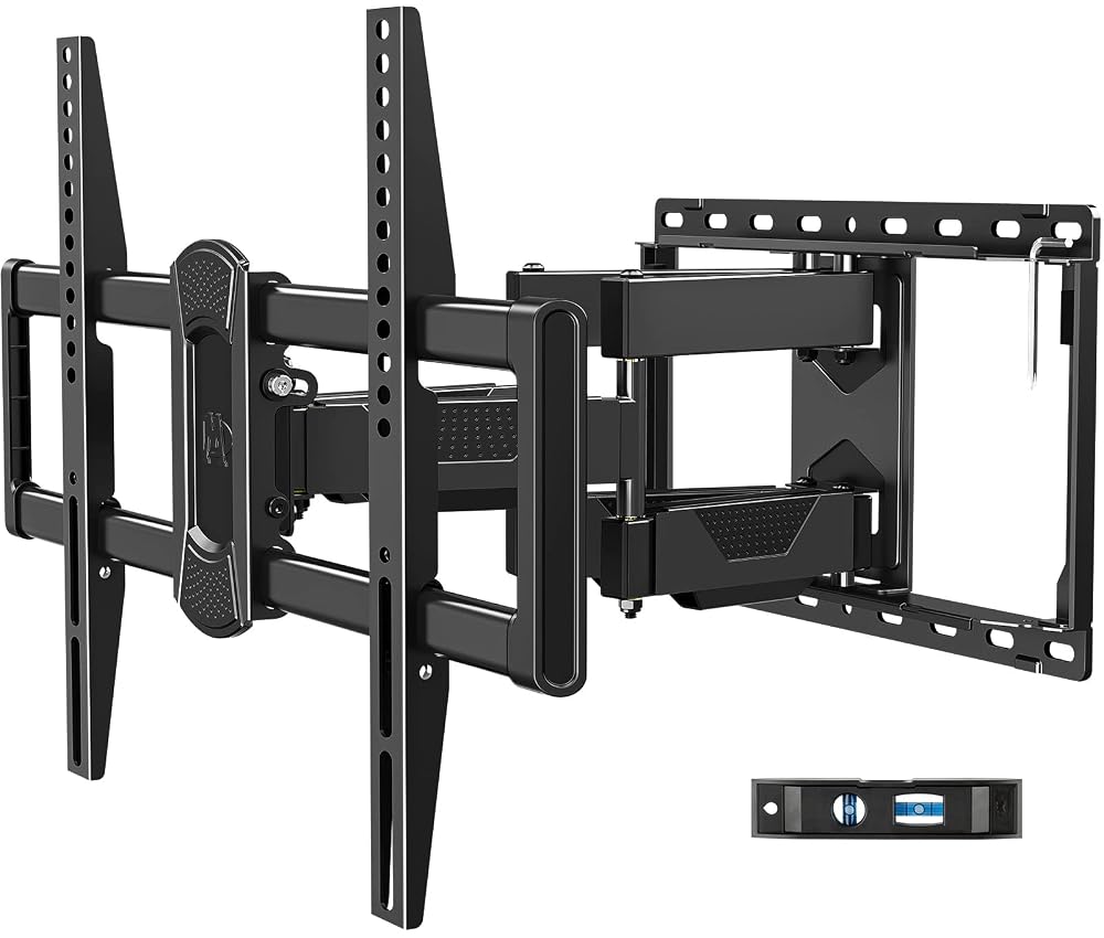 Mounting Dream MD2617 Swivel & Tilt TV Wall Mount for 42 to 75 Inch Flat Screen, Articulated Double Arms, Max VESA 600x400mm, 45kg