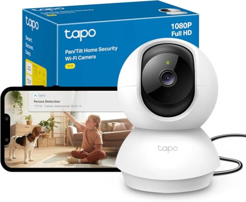 Tapo TC70 Full HD Pan/Tilt Indoor Security Camera Pet Camera House Security