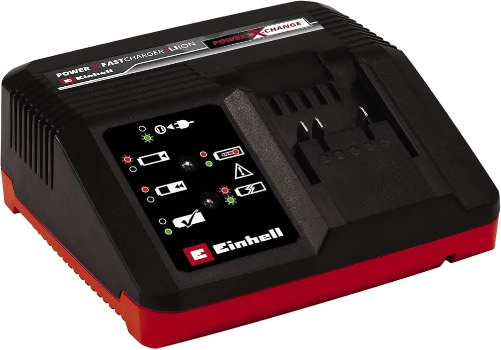 Einhell Fast Battery Charger 4A Power X-Change, Battery Monitoring and Intelligent Charging