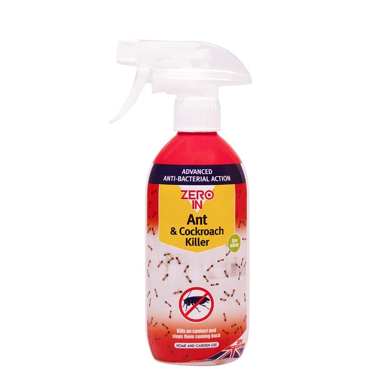 Zero In ZER958 Anti-Bacterial Ant & Cockroach Killer, 500ml