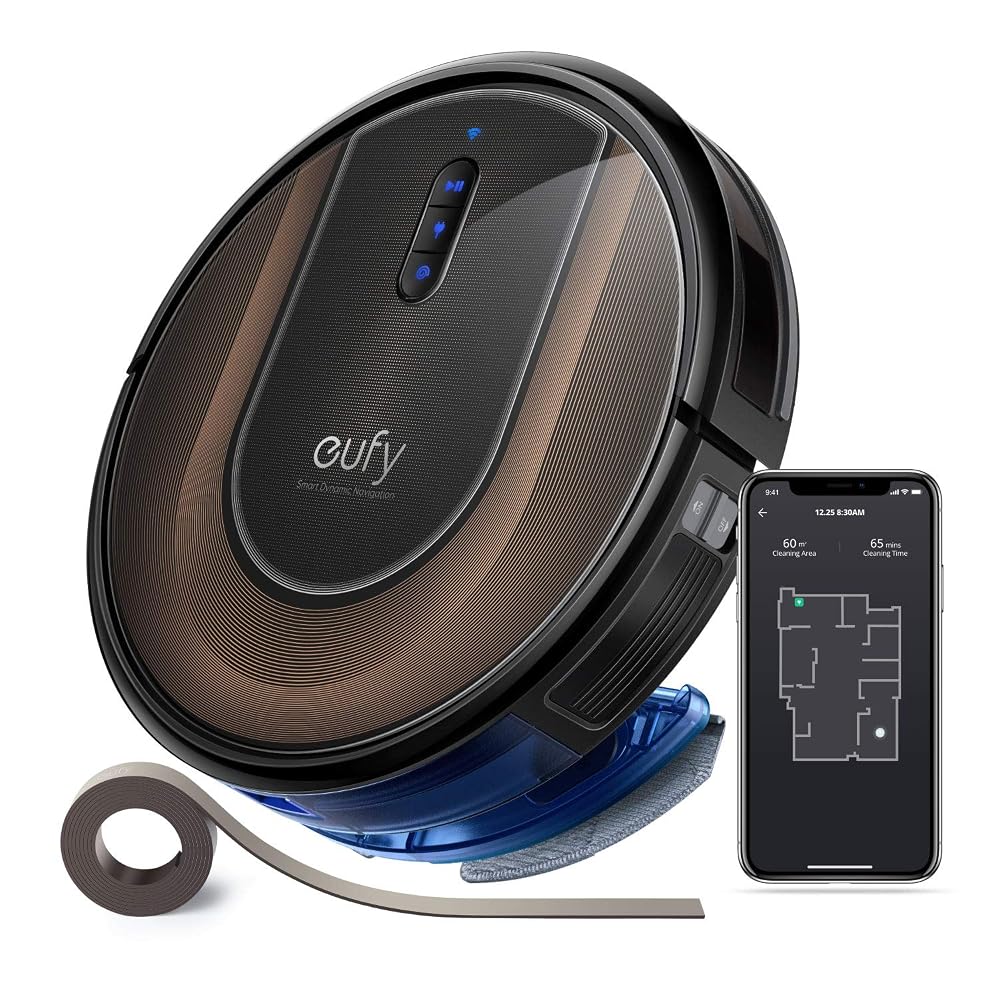 eufy by Anker, RoboVac G30 Hybrid, Robot Vacuum with Smart Dynamic Navigation 2.0, 2-in-1 Vacuum and Mop, 2000 Pa Suction, Wi-Fi, Boundary Strips