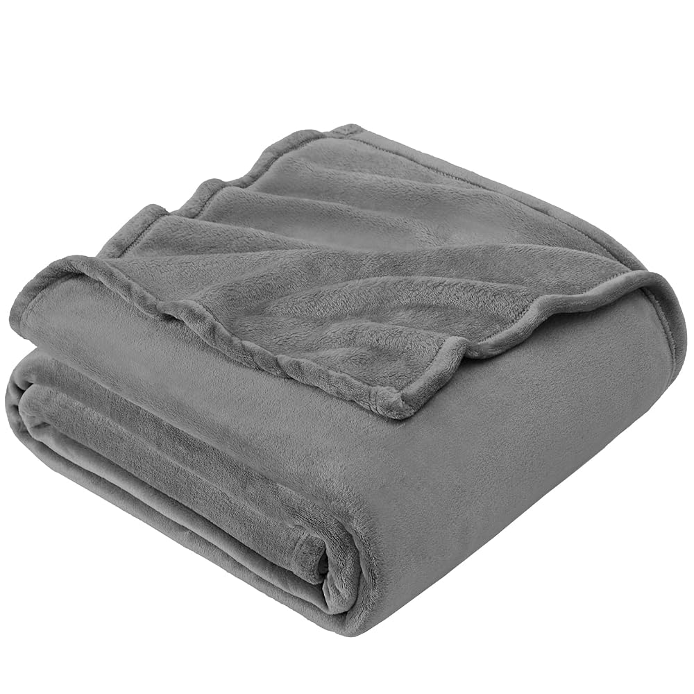 EHEYCIGA Single Fleece Throw Blanket for Sofa, Soft Cosy Lightweight Blanket, 130x165cm
