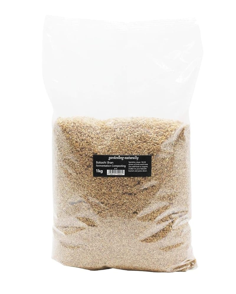 Gardening Naturally Bokashi Bran 1kg Bag Compost Accelerator Organic Kitchen Waste Molasses
