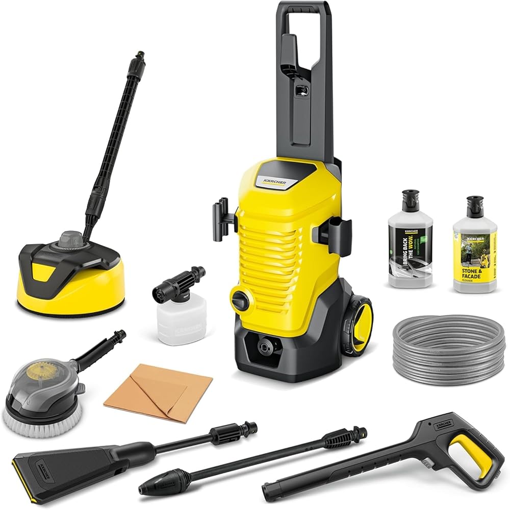Kärcher K 2 Compact Home Pressure Washer, 110 Bar, 360 L/h, 4m Hose, Home Kit Inclusive
