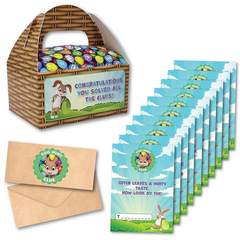 Indoor Easter Egg Hunt — Easter Party Game with Friends, Children, Family and Kids, Ideal Easter Decoration Accessories, Add Chocolate Easter Eggs for Ultimate Egg Hunt