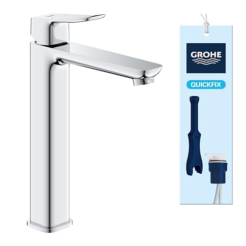 GROHE 23777001 Start Edge Single-Lever Basin Mixer Tap, Chrome, XL-Size