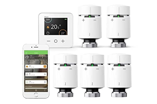 Drayton by Schneider Electric Wiser Multi-Zone Smart Thermostat and 2 Smart Radiator Thermostat Kit