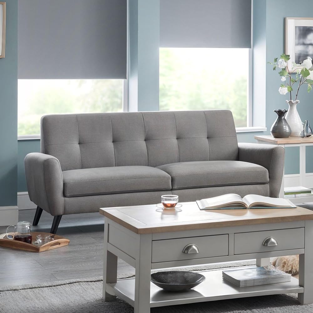 Julian Bowen Monza 3 Seater Sofa, Dark Grey