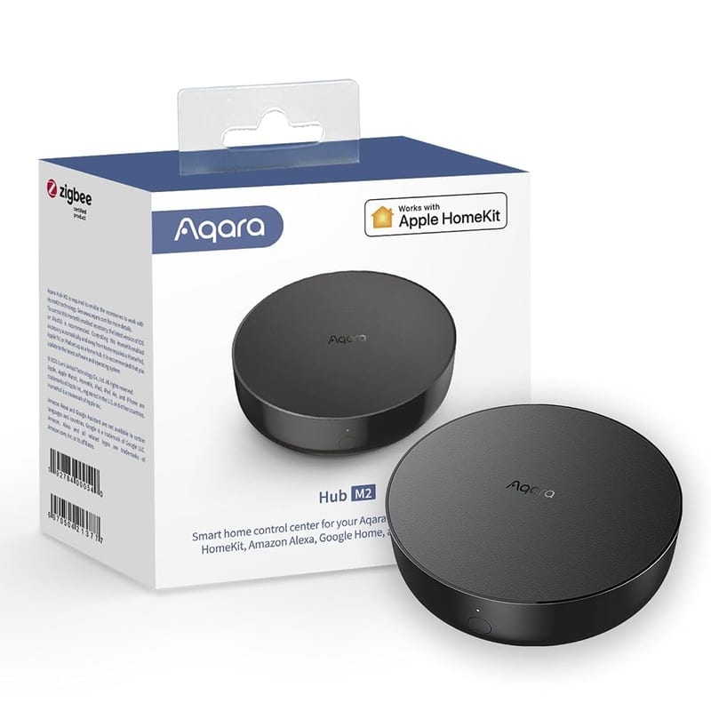 Aqara Smart Hub M2 (2.4 GHz Wi-Fi Required), Smart Home Bridge for Alarm System, IR Remote Control, Supports Alexa, Google Assistant, Apple HomeKit and IFTTT