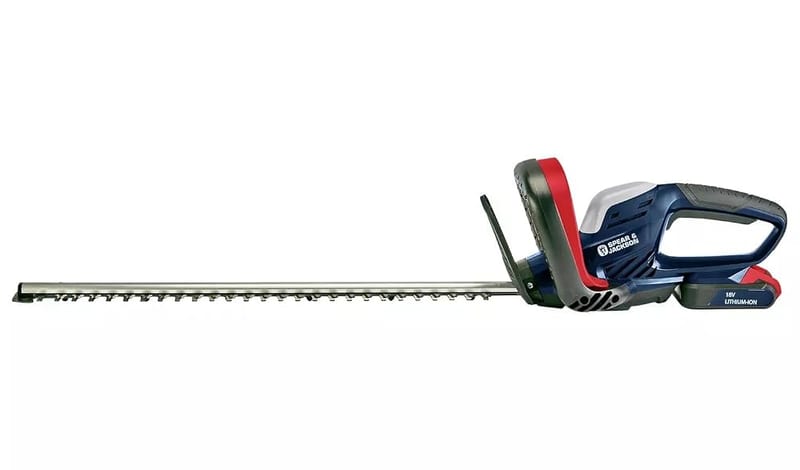 Spear & Jackson S1851CHX2 51cm Cordless Hedge Trimmer with 2 Batteries, 18V