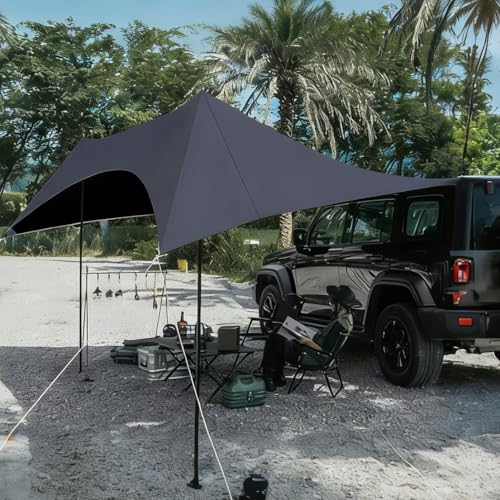 Garden Sail Canopy, Triangle Sun Sail Shade with Fixing Kit, 3m x 4m x 5m, Cream