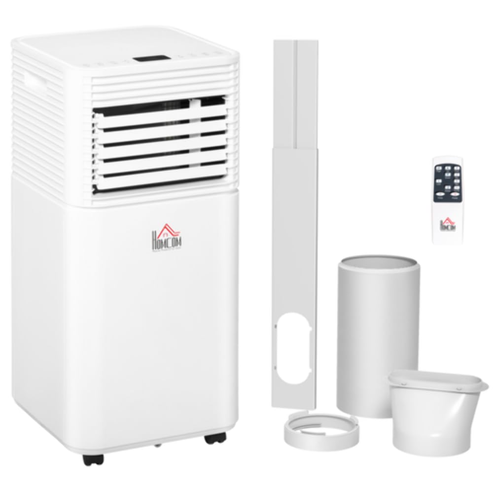 HOMCOM Portable Air Conditioner 9000 BTU, 4-in-1 Mobile Air Conditioning Unit
