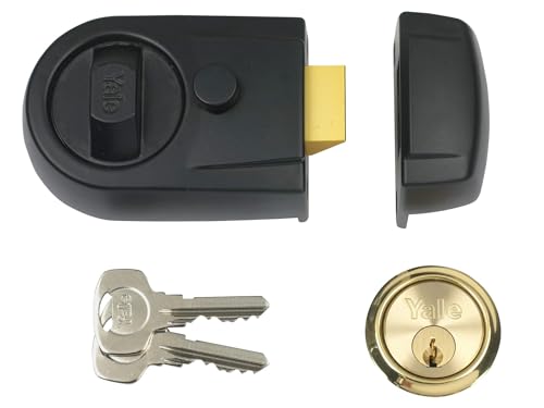Yale Smart Living Keyless Connected Ready Smart Door Lock, 60mm Nightlatch Standard Security, Black Cylinder
