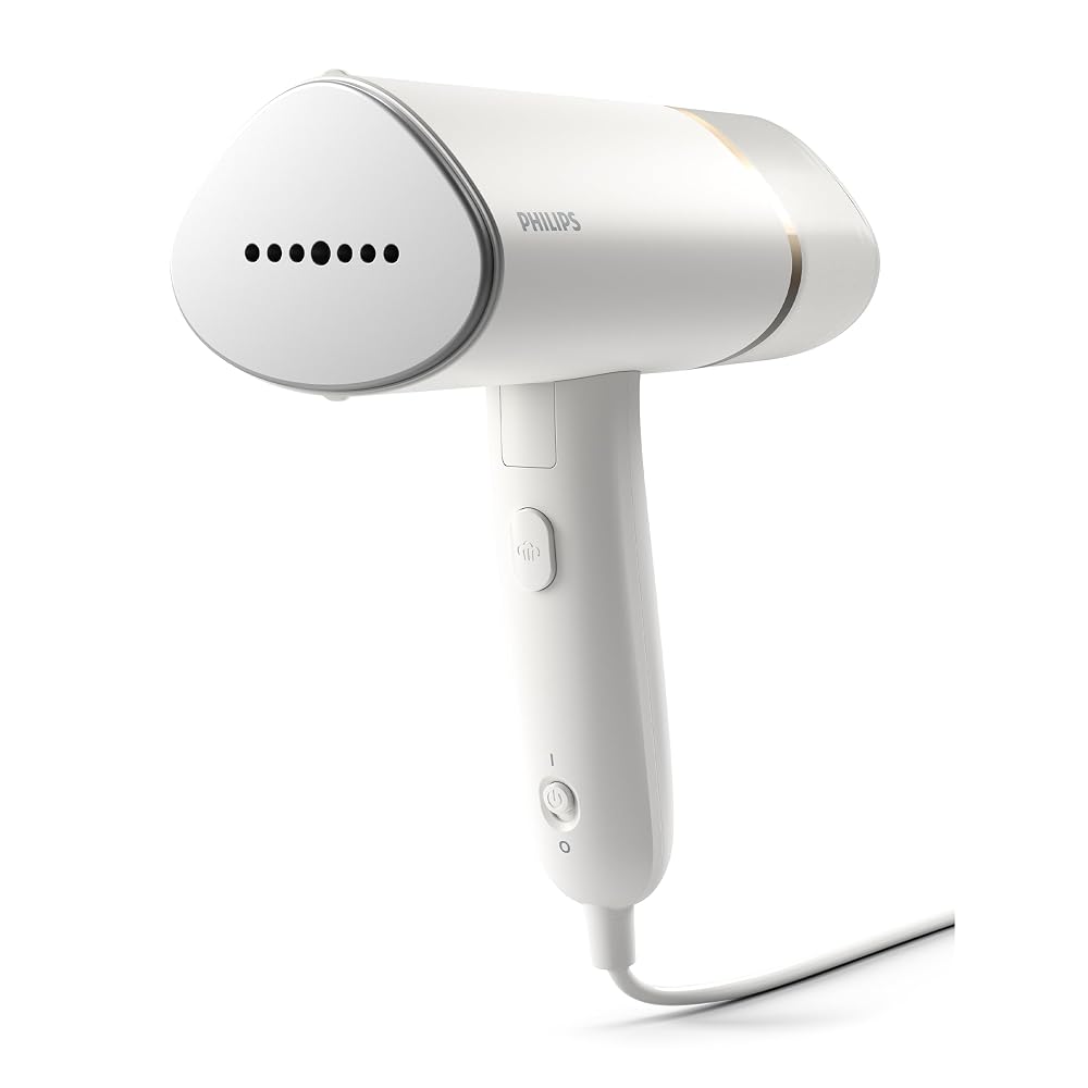 Philips Handheld Garment Steamer 3000 Series, 20g/min, No Burns Guaranteed, 1000W Handheld Clothes Steamer, 120ml Tank, Storage Pouch, Ready in ~30 Seconds STH3020/16