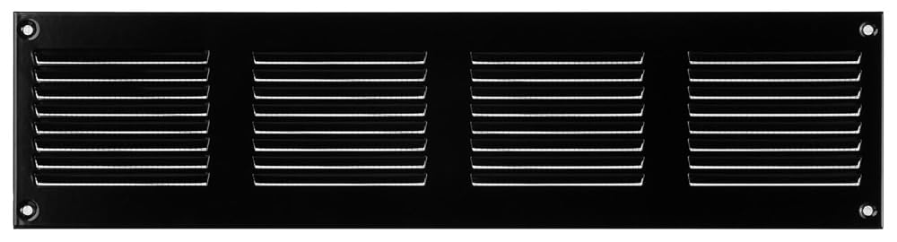 Steinberg14 Black 400 x 100mm Metal Air Vent Cover