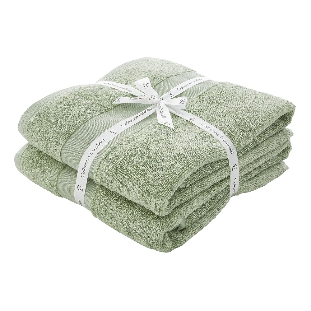 Catherine Lansfield Pom Pom Zero Twist Cotton 4 Piece Towel Bale, White