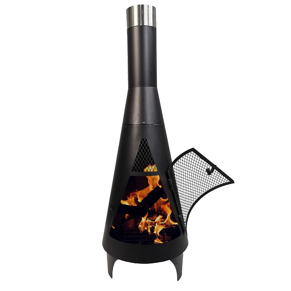 BillyOh Austin Metal Chiminea Fire Pit Patio Heater