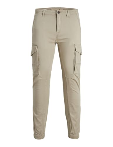 JACK & JONES Mens Jjipaul Jjflake Akm 542 Crockery Noos Trouser, Beige, 29W / 32L UK
