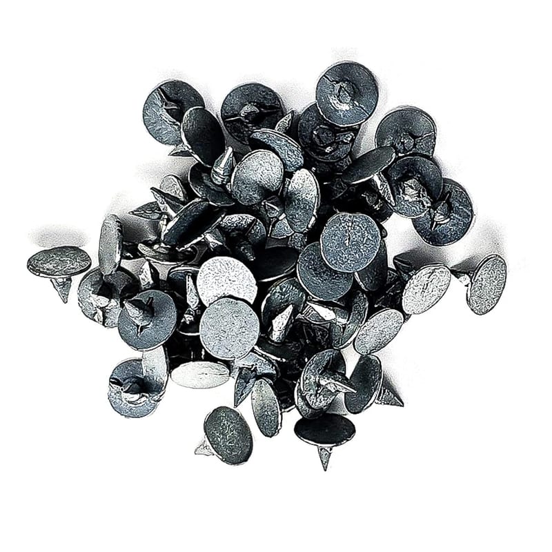 Galvanised Roofing Shed Felt Clout Head Nails Roofing Felt Tacks, Ideal for Shed Roof Felt or Shingles (100, 8mm)