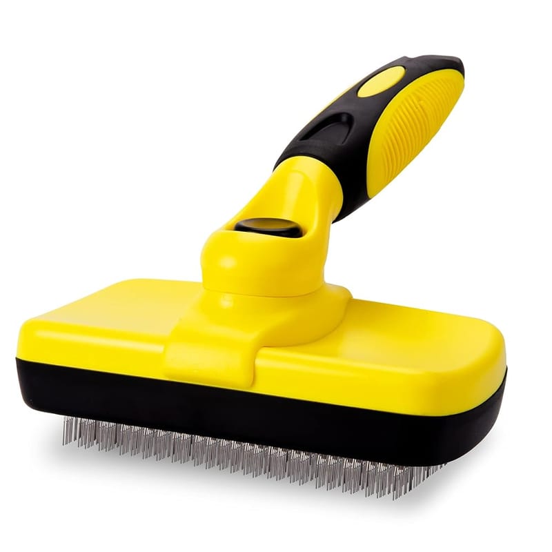 Slicker Dog Brush, Self Cleaning Slicker Brush Pet Grooming Comb for Dogs and Cats