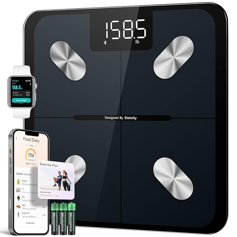 Etekcity Scales for Body Weight, High Precision Digital Bathroom Scale with BMI & Bluetooth App