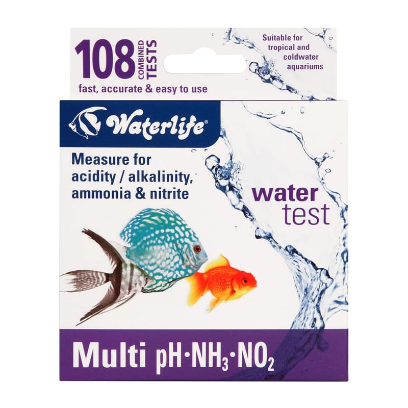 Waterlife Aquarium Multi Test Kit - Test your Fish Tank Water for Nitrate, Ammonia and pH Level