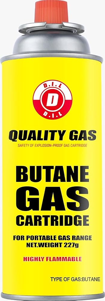 D.I.L 28 Butane Gas Canister – 28 Gas Bottles, Ideal for Outdoor, Camping, Heater, Cooker, BBQ