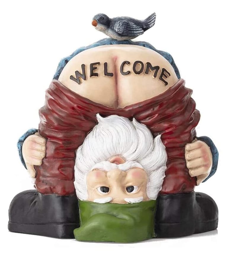 Welcome Garden Gnomes Ornaments, Waterproof Resin Dwarf Craft