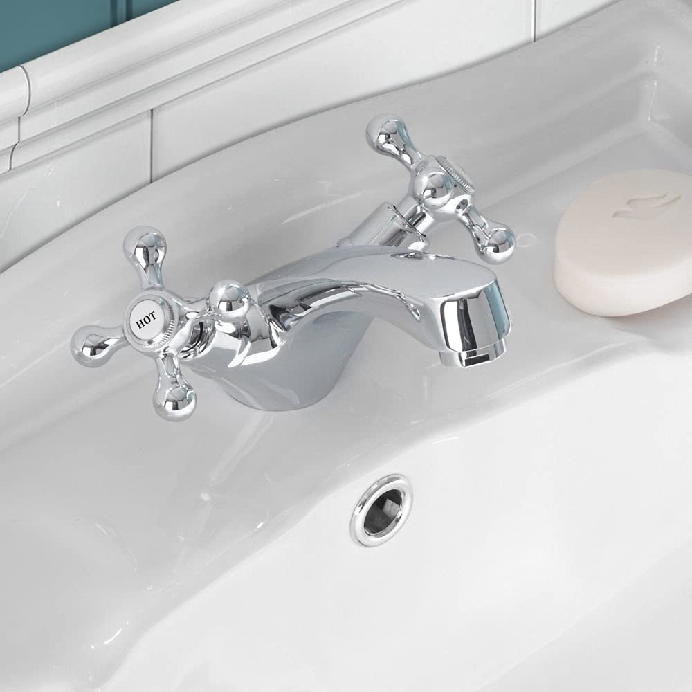 Stafford Traditional Bathroom Basin Mono Mixer Tap, Chrome