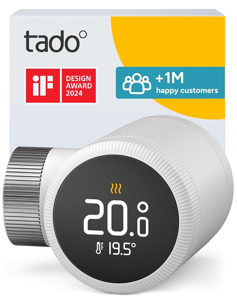 tado° Smart Radiator Thermostat - WiFi Starter Kit V3+, 2x Smart Radiator Valve