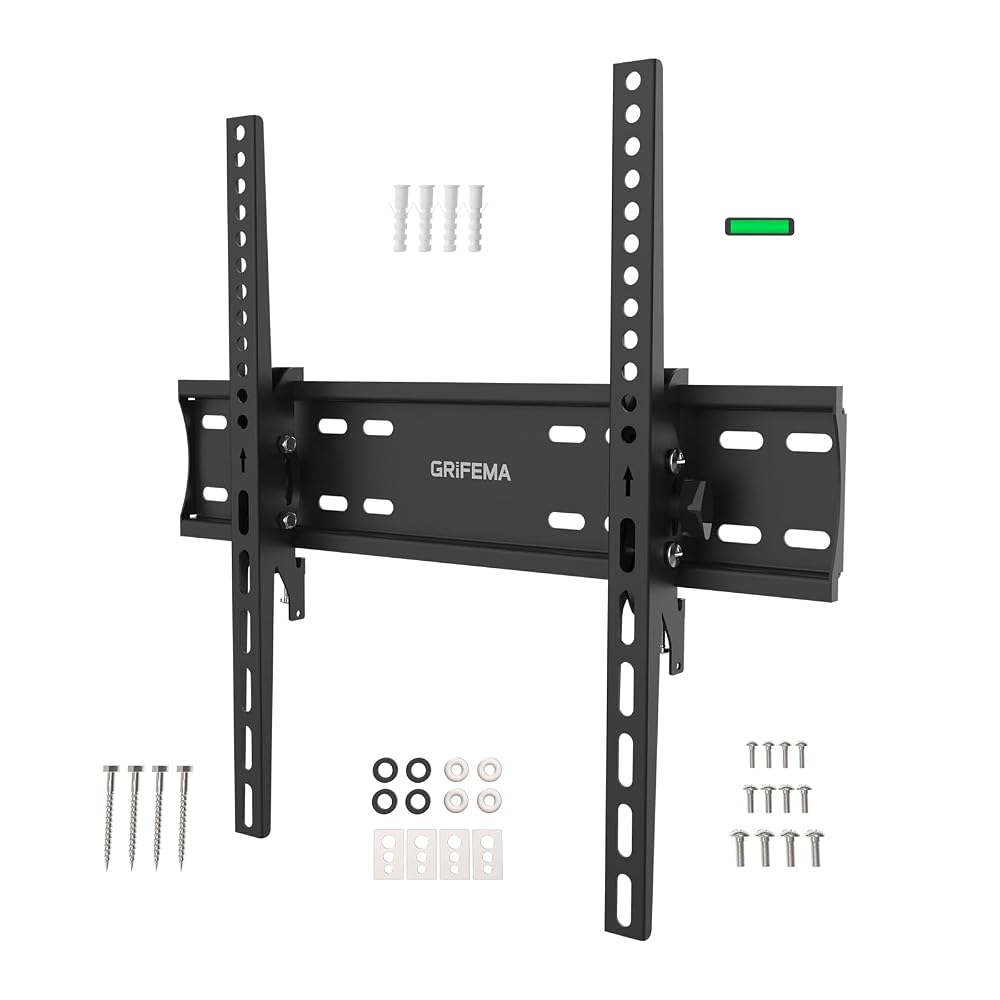 GRIFEMA Tilt TV Wall Bracket for 26 to 65 Inch TVs, Low Profile Tilting Wall Mount, Max VESA 400x400mm