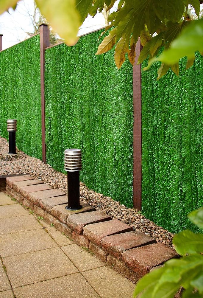 Best Artificial Conifer Screening Privacy Hedging Panel Wall Landscaping Garden Fence **UV Fade Protected** (3m x 1.8m)