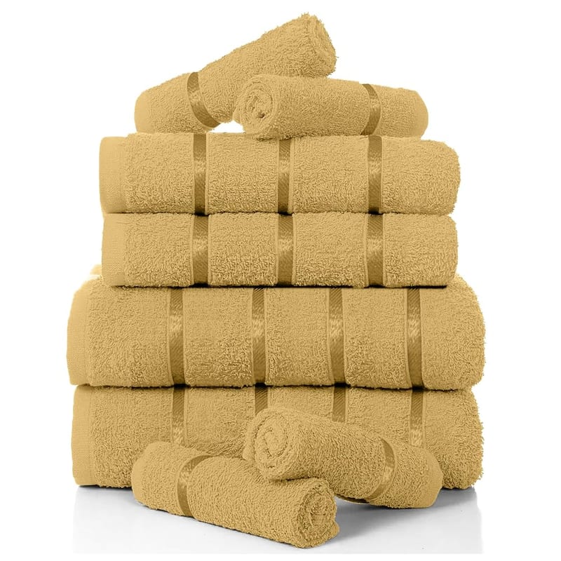 GC GAVENO CAVAILIA Egyptian Cotton Towel Bale Set, 8 Piece, Ochre