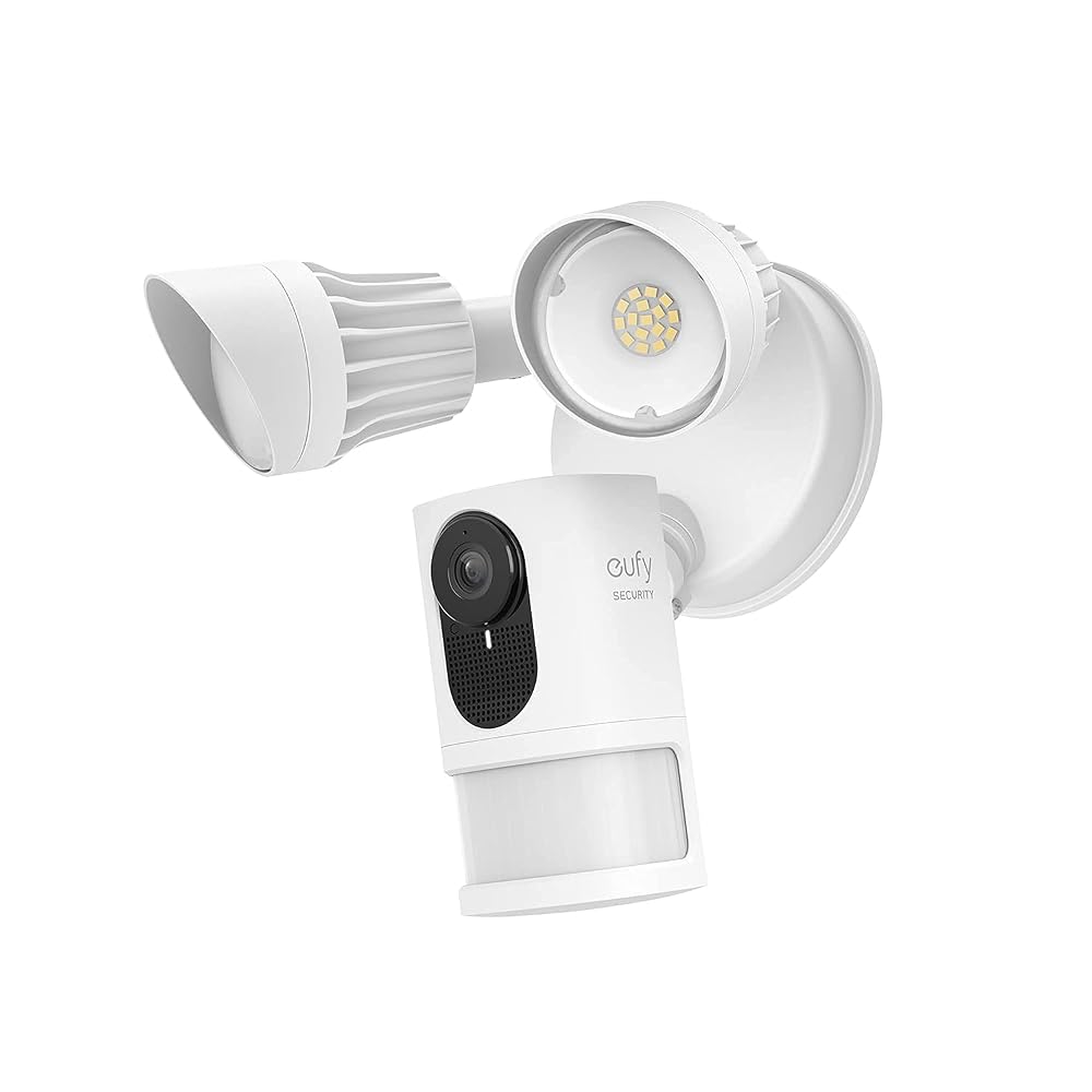 eufy Security Floodlight Camera E220, 2K, 2000 Lumens, No Monthly Fees, Built-in AI