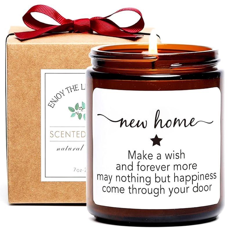 Housewarming Gift for New Home, New Home Candle, Housewarming Candle Idea for Women Friend, Moving In, Sandalwood & Rose Scented Candles, Moving Away Gift Ideas for Men and Women