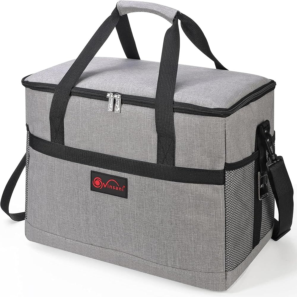 Vinsani 20L Cooler Bag, Insulated Thermal Backpack for Beach Travel Picnic | Foldable Leakproof Cooler Bag for Cans, Bottles & Food, Keeps Drinks Cold & Meals Warm