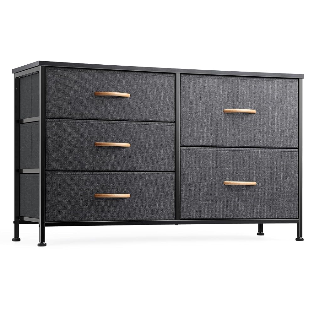 Nicehill Chest of Drawers with 5 Drawers, Wide Storage Organizer